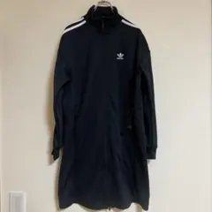 アディダス　トレフォイル　トラックジャケット　ワンピース　レディース M 黒