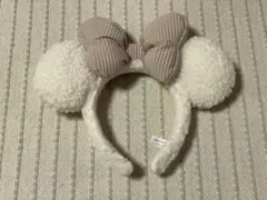 ディズニー カチューシャ もこもこ ボア 白