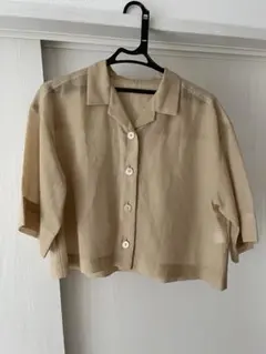 BEAUTY&YOUTH UNITEDARROWS シアー 開襟シャツ ベージュ
