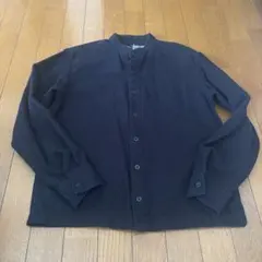 無印良品　スタンドカラーネルシャツ
