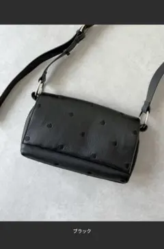 BEARDSLEY　ビアズリー　ショルダーバッグ　ドットボディバッグ　ブラック系のサムネイル