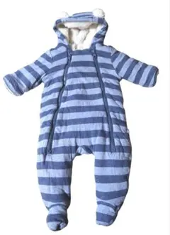 babyGAP ベビーギャップ 前開き 裏起毛 足つきカバーオール 3-6m