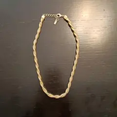 JEANASIS　ゴールド ツイストロープ ネックレス