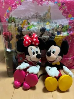 NTT 電報 ミッキーマウス・ミニーマウス ぬいぐるみセット