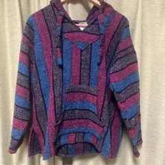 ストライプ メキシカンパーカー