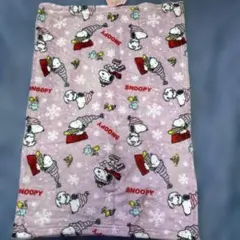 スヌーピー フリースブランケット ピンク