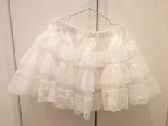【美品】キャサリンコテージ　レースたっぷりふんわりパニエ　30センチ丈