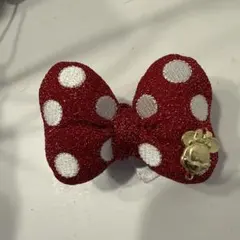 ミニーマウス　リボン　ヘアゴム　クリップ　ヘアピン　小サイズ