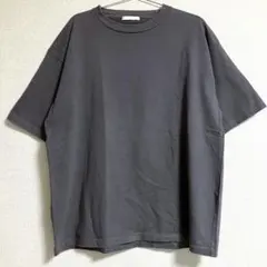 WYM LIDNM オーバーサイズ Tシャツ ダークグレー　無地L クルーネックのサムネイル