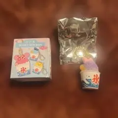 ディズニー　かき氷　シークレットキーチェーン　ドナルド　デイジー　キーホルダー