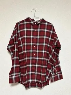 【最終値下げ！】GU 秋冬服 チェック柄シャツ XLサイズ