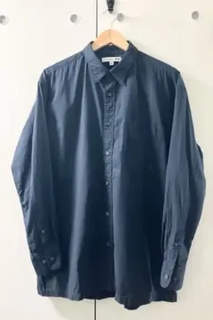 エクストラファインコットンブロードオーバーサイズシャツ Lサイズ/UNIQLO