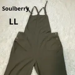 Soulberry オーバーオール　LL サロペット　ブラウンのサムネイル