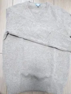 タグ無し新品未使用 UNIQLO ラムウール Vネックセーター ベージュ