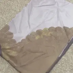 帯揚げ　紫から薄紫へのグラデーション