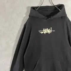 人気カラー　ヴィンテージ　パーカー　バックプリント　バスケ　英字　黒　IW23