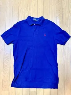 【美品】POLO ラルフローレン ポロシャツ Ｌ ネイビー