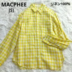 MACPHEE マカフィー チェックシャツ 長袖 赤系 新品タグ付き M - メルカリ
