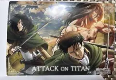 進撃の巨人 リヴァイ エレン ミカサ クリアポスター