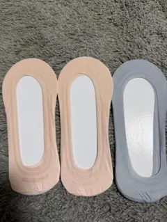 ソックス フットカバー ピンク グレー セット