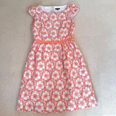 TOCCA tocca トッカ　オンワード樫山　ワンピース　オレンジ　花柄　刺繍