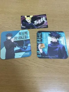 呪術廻戦カフェ　コースター&ステッカー　セット