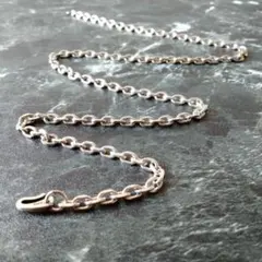 S925 刻印 ②3mm×60cm シルバーチェーン ネックレス ★ シンプル