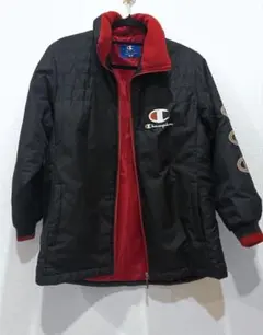 Champion キルティングジャケット ブラック/レッド