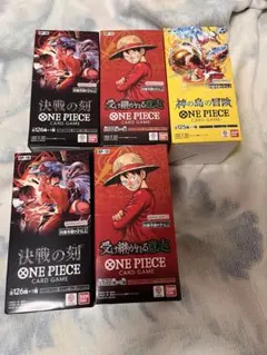 引退 ワンピース カードゲーム ボックスセット 6個 テープあり | Mercari