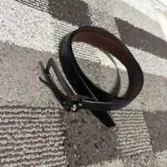 シンプルデザイン ベルト 黒 茶色