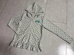 マザウェイズ 長袖ラッシュガード　水玉フリル付き　130