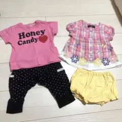 シャツ　Tシャツ　ブラウス　レギンス パンツ　パンツ　70 80  お尻フリル