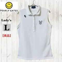 PEARLY GATES ノースリーブポロシャツ レディースL パーリーゲイツ