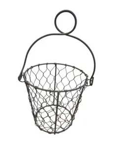 ヴィンテージ　アイアン バスケット ★ 美品 アンティーク ★ 小物入れ
