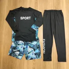 ジュニア　130 ラッシュガード 3点セット