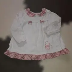 クーラクール　ウサギ刺繍の長袖トップス