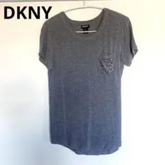 DKNY ダナキャラン　Tシャツ グレー　スタッズのサムネイル