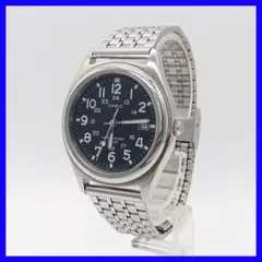 615 送料無料【電池交換済】CASIO アナログ腕時計 ブラック