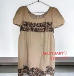 JILLSTUART ジルスチュアート 花柄 ベージュ ミニワンピース