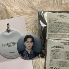 SEVENTEEN RIGHT HERE カバーキーリング 缶バッジ バーノン
