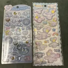 シナモロール　うるちゅるポップシール、マシュマロシール　2点セット