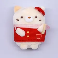 【値引】すみっコぐらし ねこ ガイド てのりぬいぐるみ おへやのすみでたびきぶん
