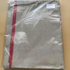 値下げしました チェック&ストライプリネン赤みみ