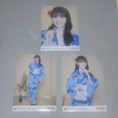 乃木坂46 松尾美佑　生写真3枚セット　浴衣2025