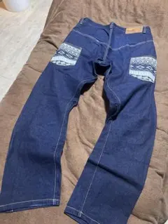 EverLastingRideDenimJeans♠︎民族柄ポケットサルエルデニムのサムネイル