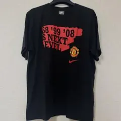 【希少】ナイキ マンチェスターユナイテッド Tシャツ CL優勝記念 黒 M 古着のサムネイル