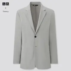 美品】UNIQLO×theory 感動ジャケット XL グレー