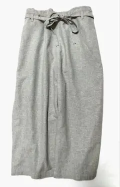 値下試着のみ　ニコアンドniko and　クロップドパンツ　綿麻混フリーサイズ