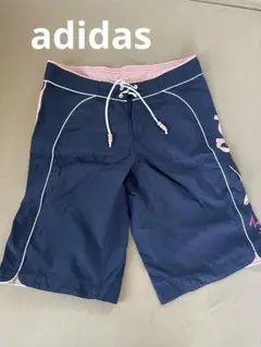adidas サーフパンツ ネイビー/ピンク　M