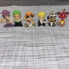 ワンピース ミニフィギュア ソフビ レトロ 6個セット まとめ売り